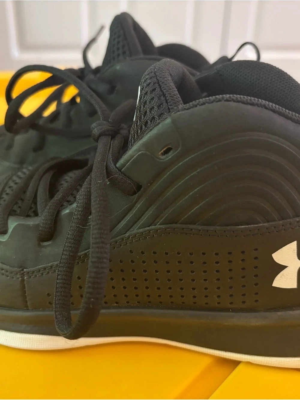 Under Armour Kids Black and White Athletic Sneakers